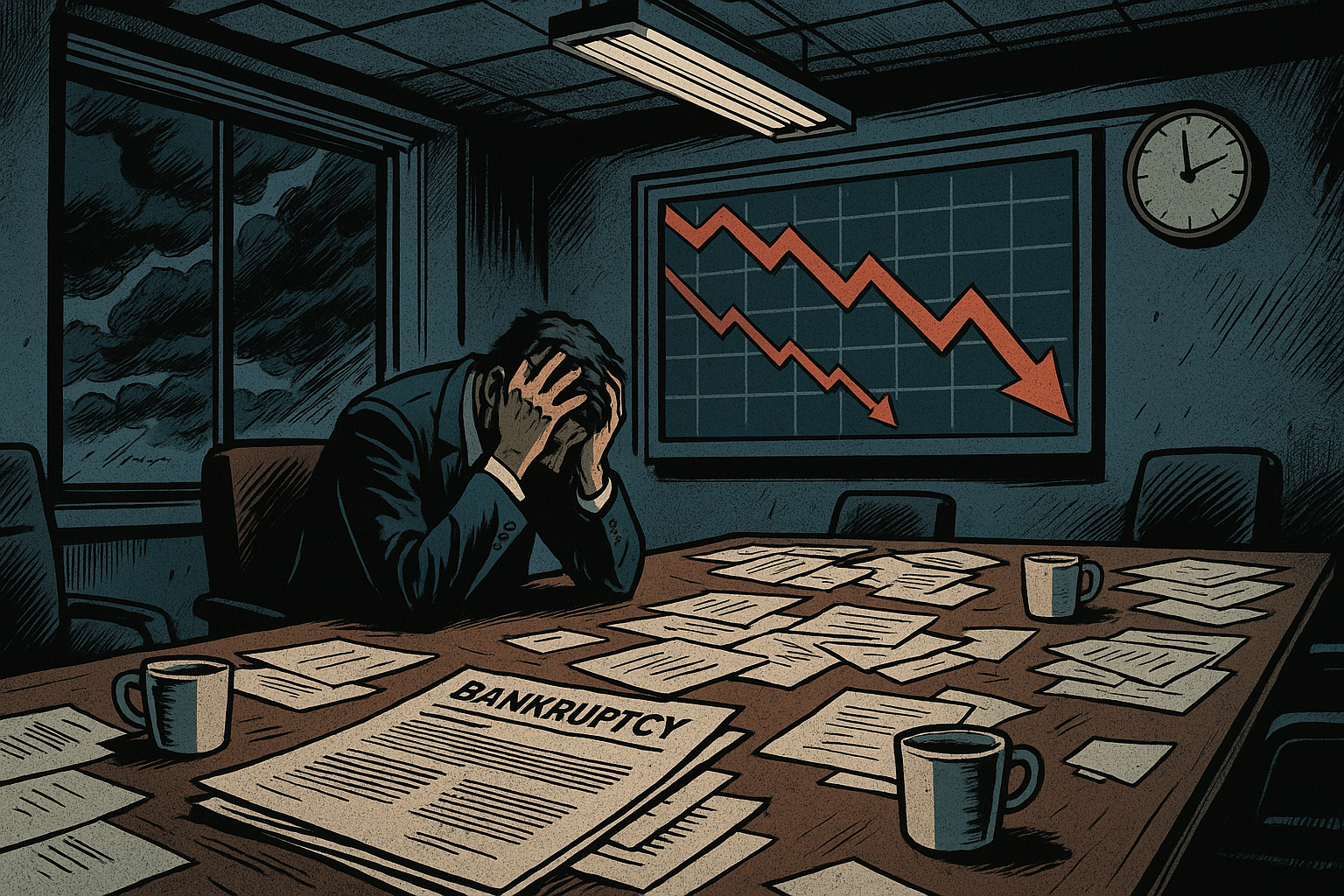 Record Corporate Bankruptcies Signal Deeper Economic Troubles Ahead